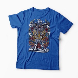 Tricou Los Luchadores - Luptatorii - Bărbați-Albastru Regal